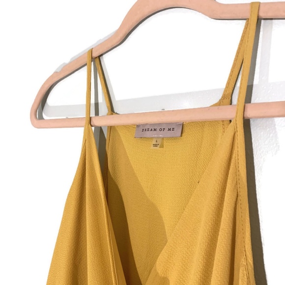 dream of me yellow sleeveless maxi dress, lightweight, women's size large - Picture 6 of 7